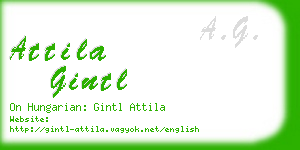 attila gintl business card
